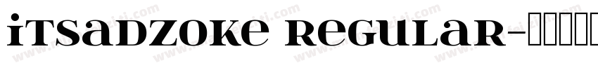 itsadzoke Regular字体转换